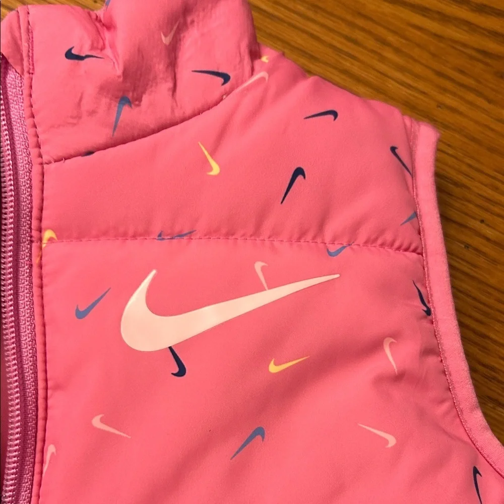 Nike Pink Vest with Multicolor Accents